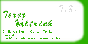 terez haltrich business card