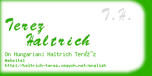 terez haltrich business card